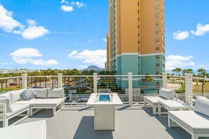 Property grounds - Luxury custom townhome with private heated pool & elevator! (Panama City Beach)