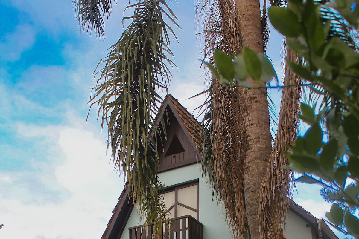 Familie chalet | 2 slaapkamers, individueel gedecoreerd, een bureau, gratis wifi