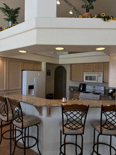 Enjoy an oasis's over looking the golf course 