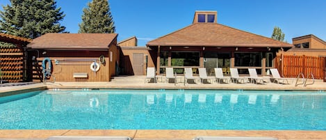A heated pool