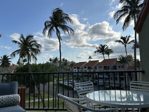 Outdoor dining - View of Ocean, Golf Course, and Vieques in Palmas Del Mar (Palmas del Mar)