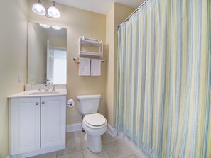 Shower, hair dryer, towels, soap - Spacious Beach Retreat • Steps to Boardwalk (Seaside Heights)