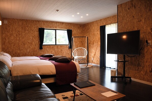 1 slaapkamer, een bureau, gratis wifi, beddengoed