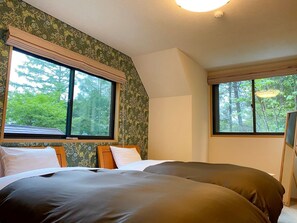 2 bedrooms, desk, free WiFi, bed sheets - With fullscale sauna Honors Hill 23 K13 Pet / Kitasakugun Nagano (Kitasakugun)