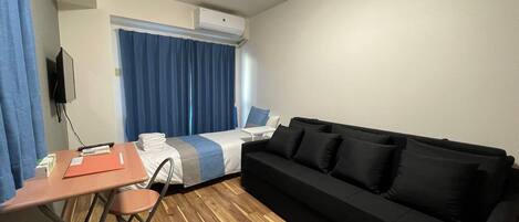 1 chambre, bureau, accĂšs au Wi-Fi (inclus), literie fournie