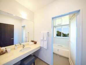 Hair dryer, towels