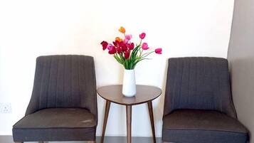 Condo | Living area | Smart TV