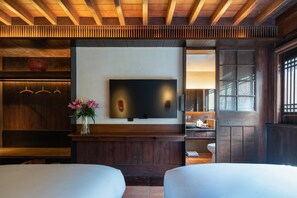 Luxury Twin Room | Free WiFi, bed sheets - Anyu Hotel in the Old Town of Lijiang (Lijiang)