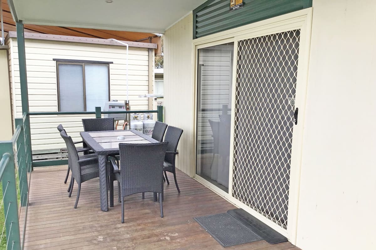 Superior Accessible 3 Bedroom Cabin | Terrace/patio