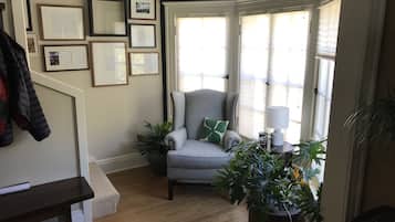 Luxury Duplex, Patio, Courtyard View | Living area | 70-inch LCD TV with digital channels, Netflix, Hulu