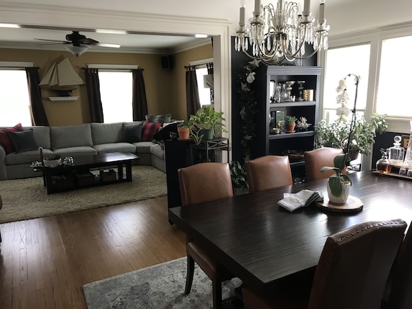 Luxury Duplex, Patio, Courtyard View | Living area | 70-inch LCD TV with digital channels, Netflix, Hulu - Beautiful Luxury Suite A Shorewood Home (Milwaukee)