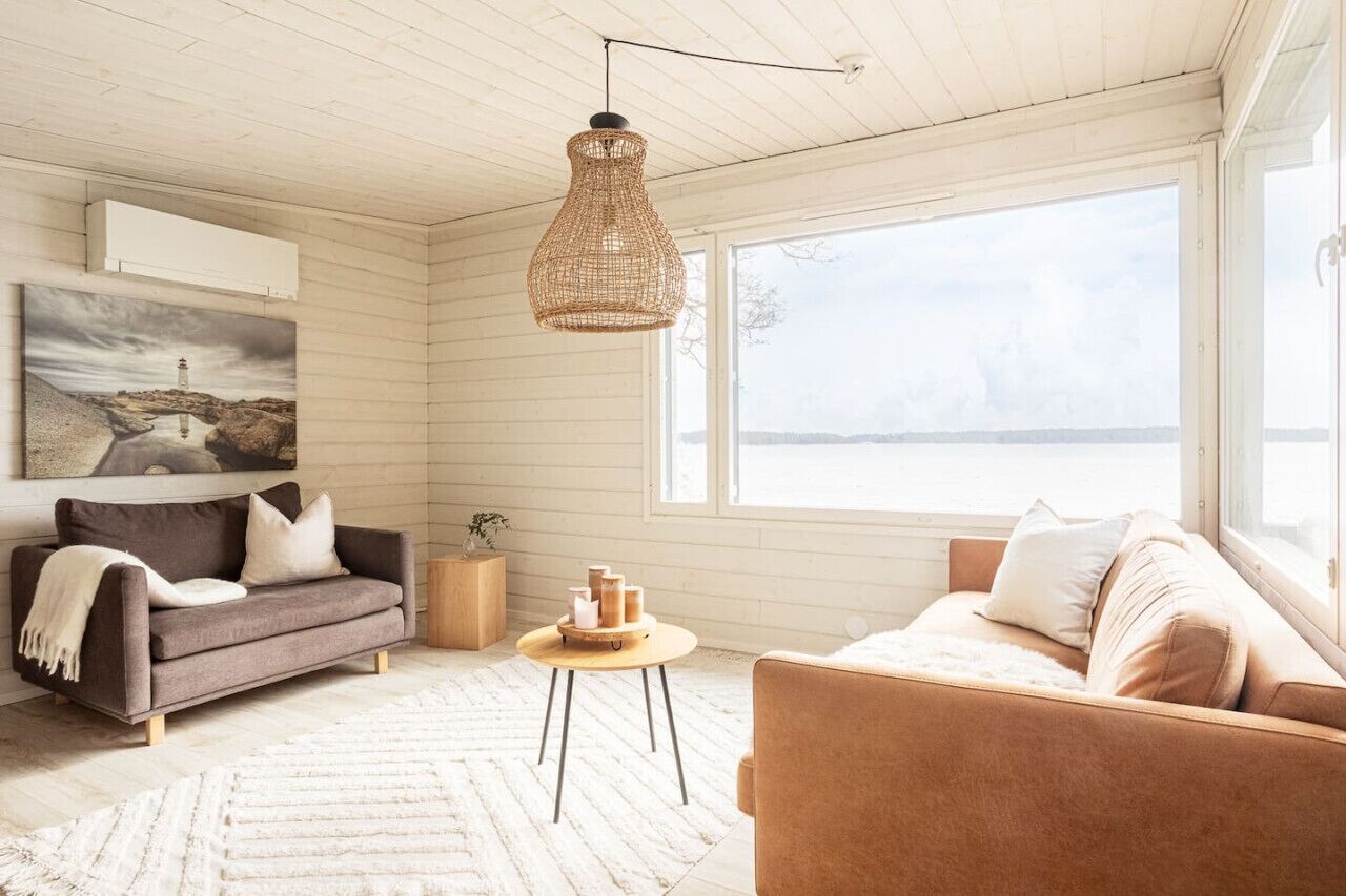 TV, lareira, aparelho de som