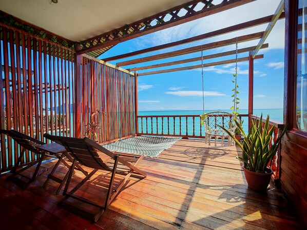 Deluxe Double or Twin Room, Sea View | Terrace/patio