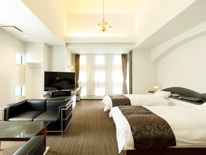 Superior Twin Room, Top floor, Non Smoking | In-room safe, desk, blackout curtains, free WiFi - BEPPU KANKO HOTEL ACE (Beppu)