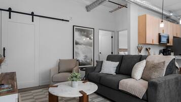 TV, fireplace, offices