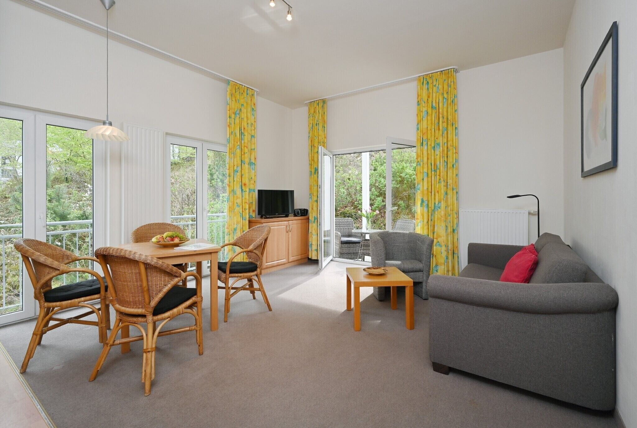 Télévision, table de tennis de table, chaîne hi-fi