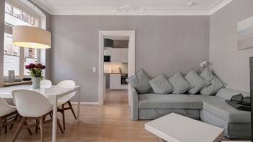 TV, DVD player, stereo