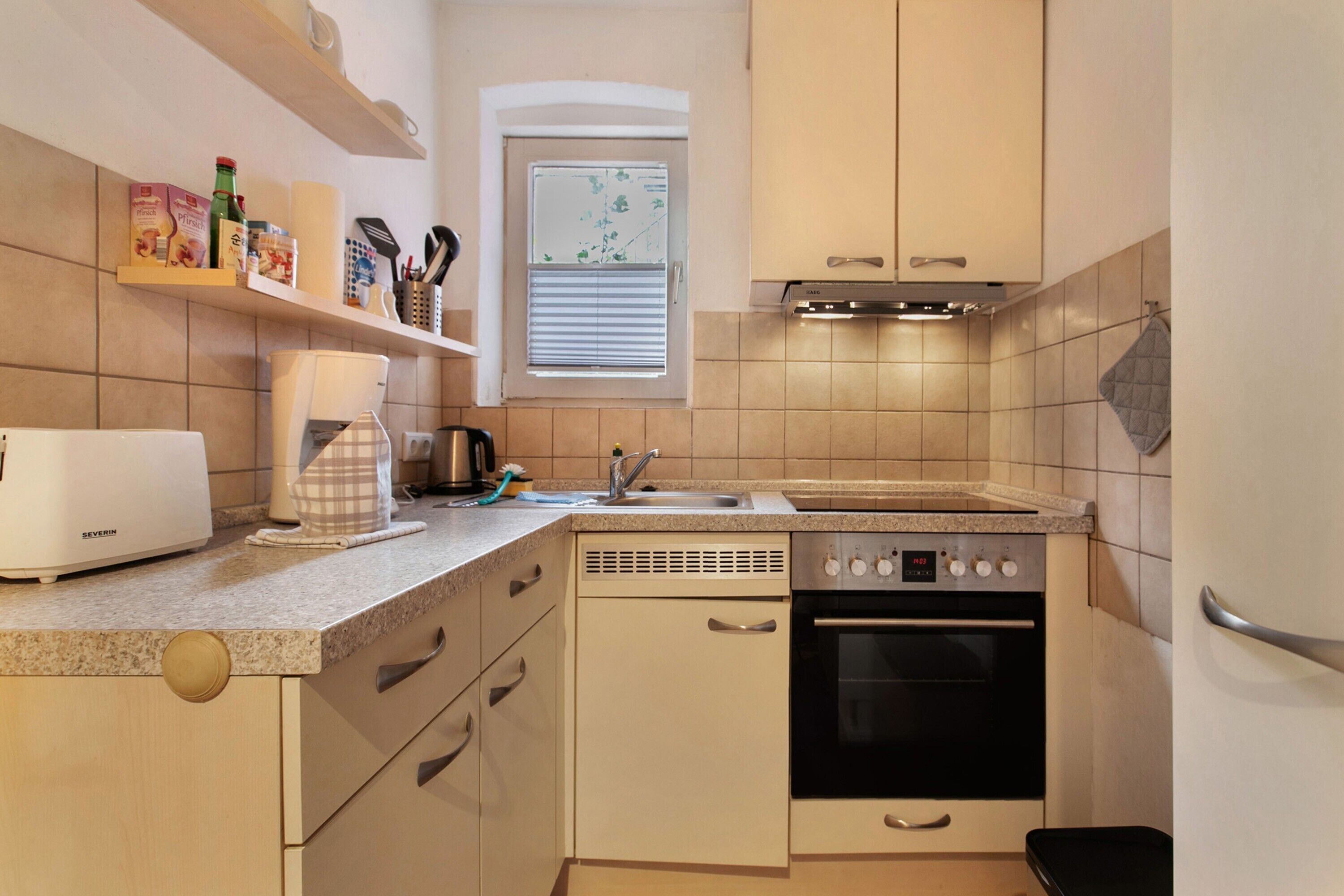 Kühlschrank, Ofen, Herdplatte, Geschirrspüler