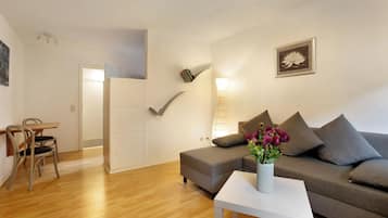 TV, DVD player, stereo