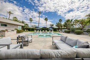 Pool - Sleeps 40 | 3 Villas, Putting Green, Bocce, Pool | Polo Villas Tres by AvantStay (La Quinta)