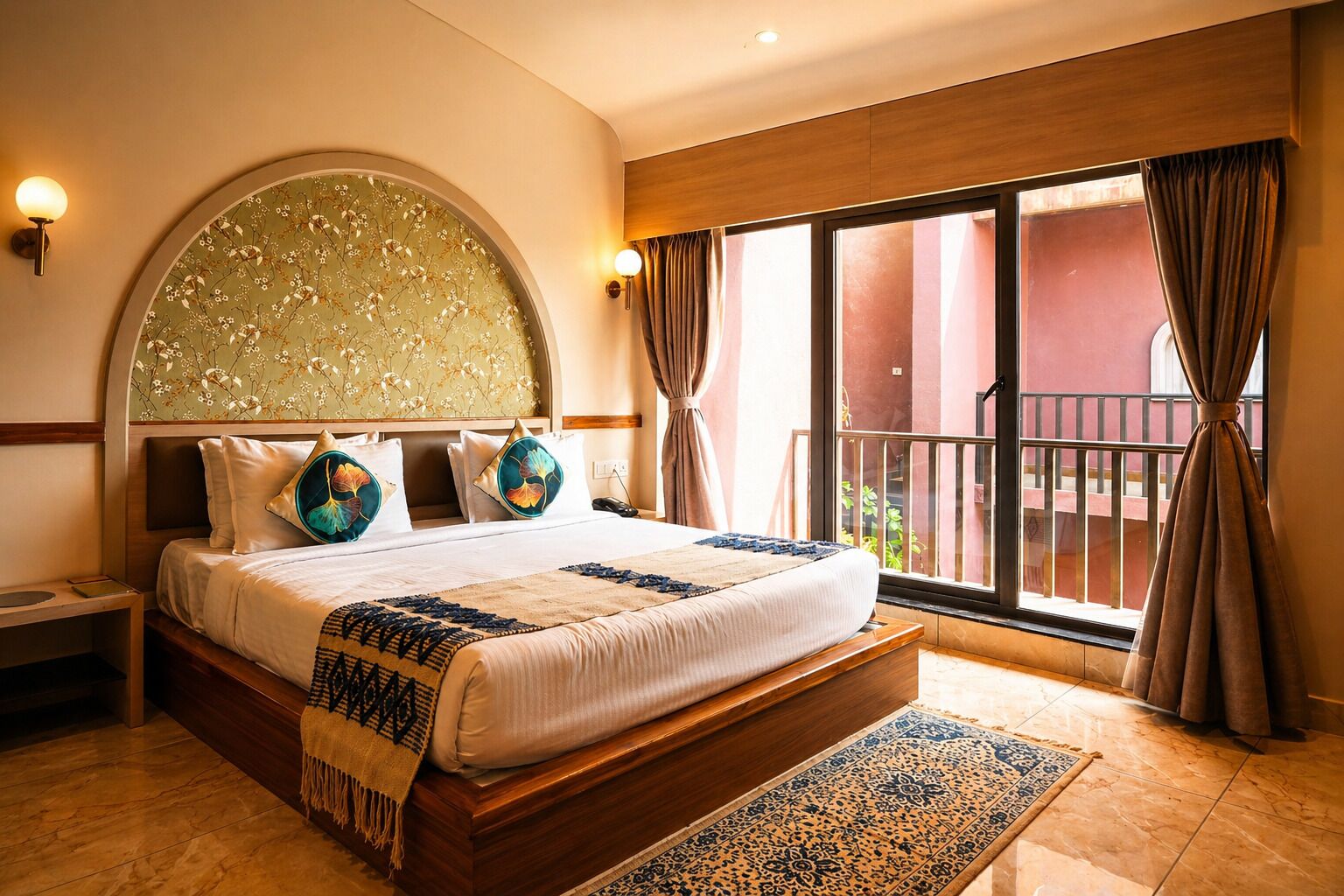 Calm Nest With Balcony (First Floor) | 1 bedroom, premium bedding, individually decorated