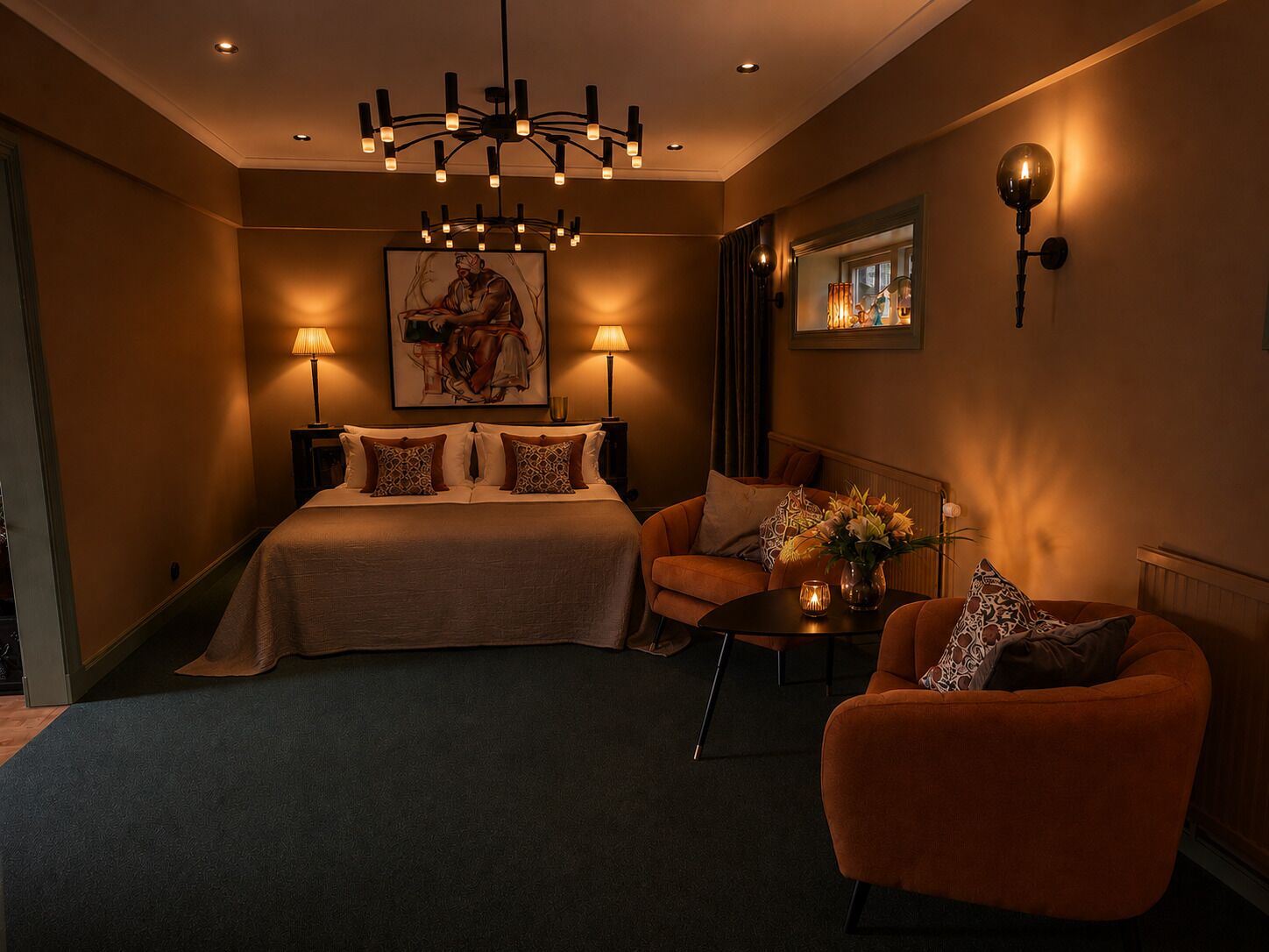 Family Quadruple Room, Patio | Down comforters, individually decorated, individually furnished