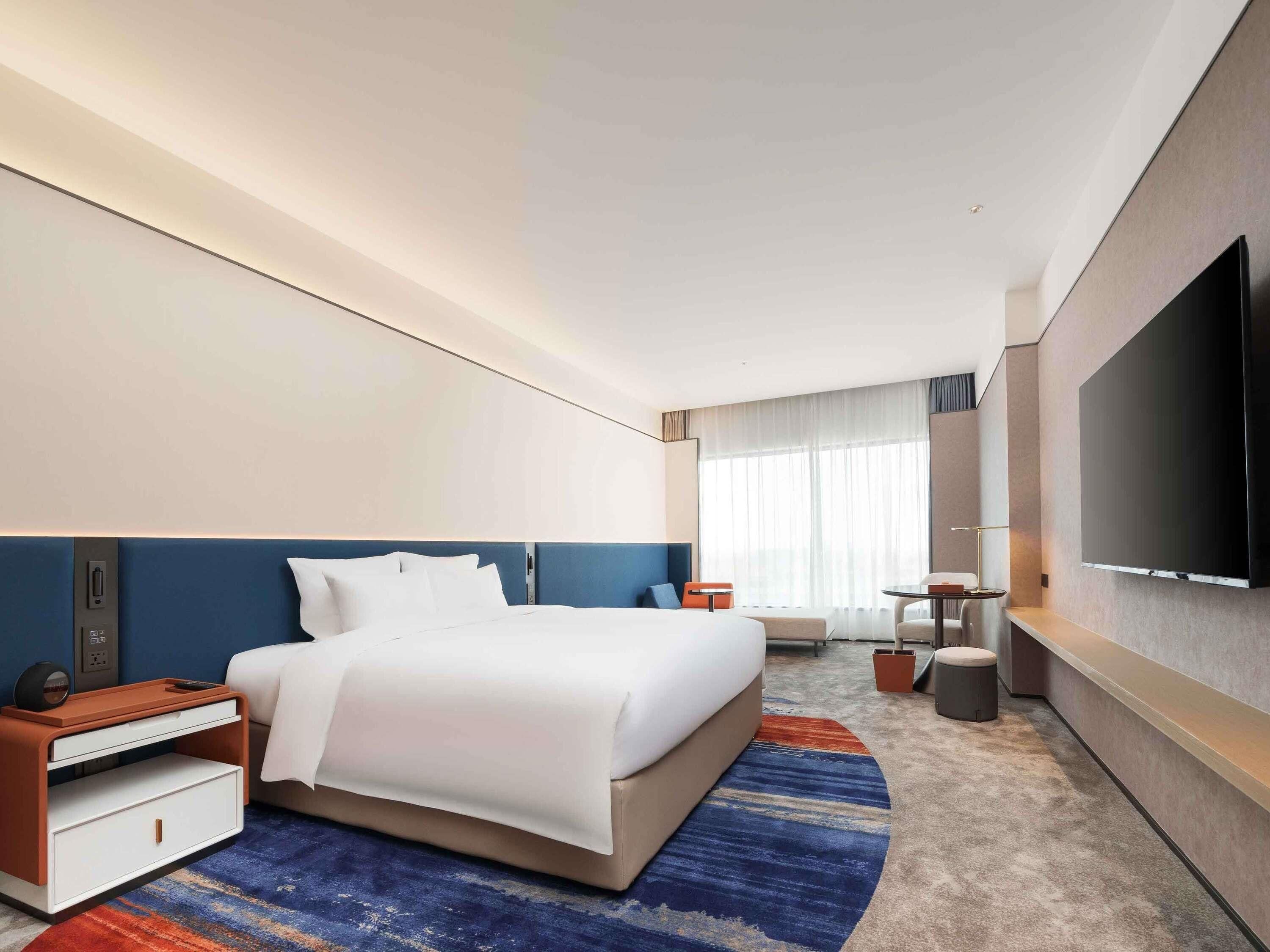 Ropa de cama de alta calidad, edredón y minibar 