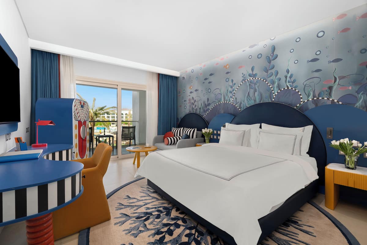 Superior Room Tirana King Bed | Premium bedding, free minibar, in-room safe, blackout drapes