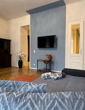 1 soverom, strykejern/-brett, wi-fi og sengetøy