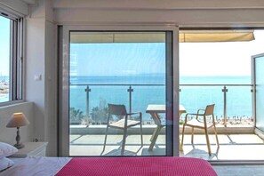 Iron/ironing board, WiFi, bed sheets - Outstanding seaview studio in Athenian Riviera (Paleo Faliro)