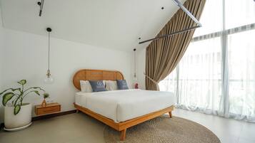 Deluxe Villa, Patio, Pool View | Premium bedding, memory foam beds, in-room safe, individually decorated