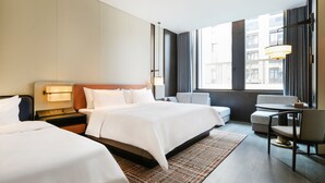 Basic Twin Room | Blackout curtains - HuaJian Hotel (Weifang)
