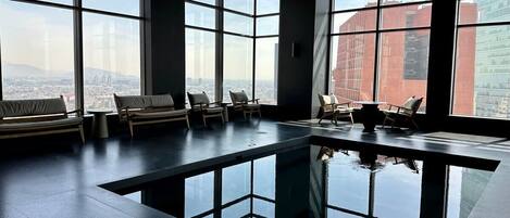 Indoor pool, a heated pool