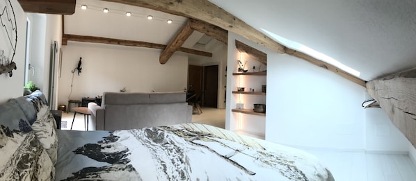 1 chambre, accès au Wi-Fi (inclus), literie fournie