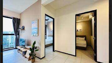 1 soverom og sengetøy