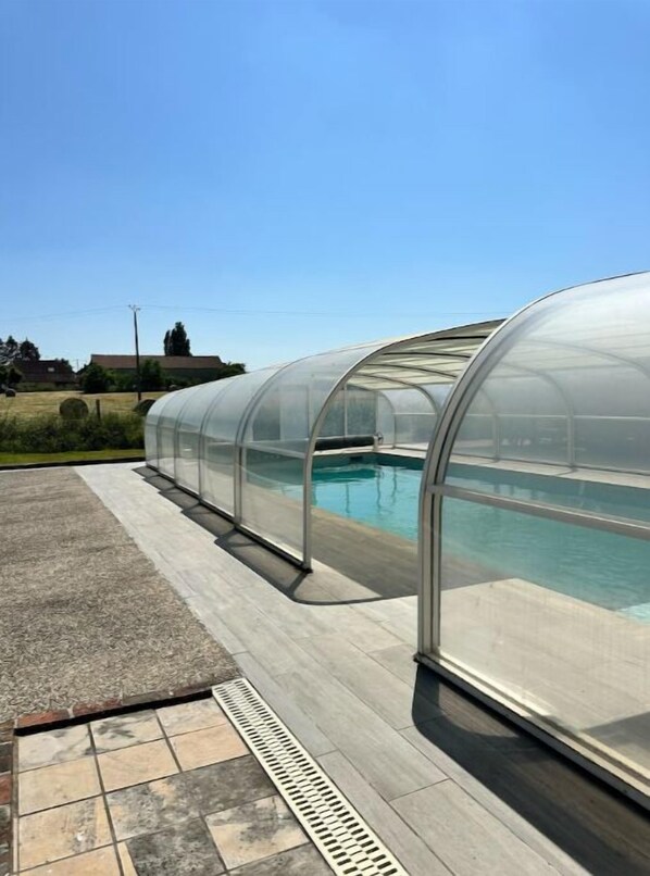 Indoor pool, a heated pool