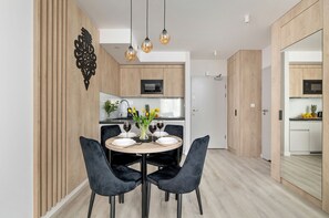 Apartment, 1 Bedroom, Sauna, Mountainside | Private kitchen | Fridge, microwave, dishwasher, coffee/tea maker - Apartment With the SPA by Renters (Zakopane)