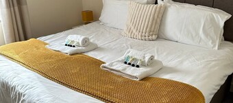 Yellow sunflowers flat in Stroud by Golden Valley