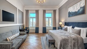 Departamento Deluxe, 3 habitaciones | Escritorio, insonorización, wifi gratis y ropa de cama