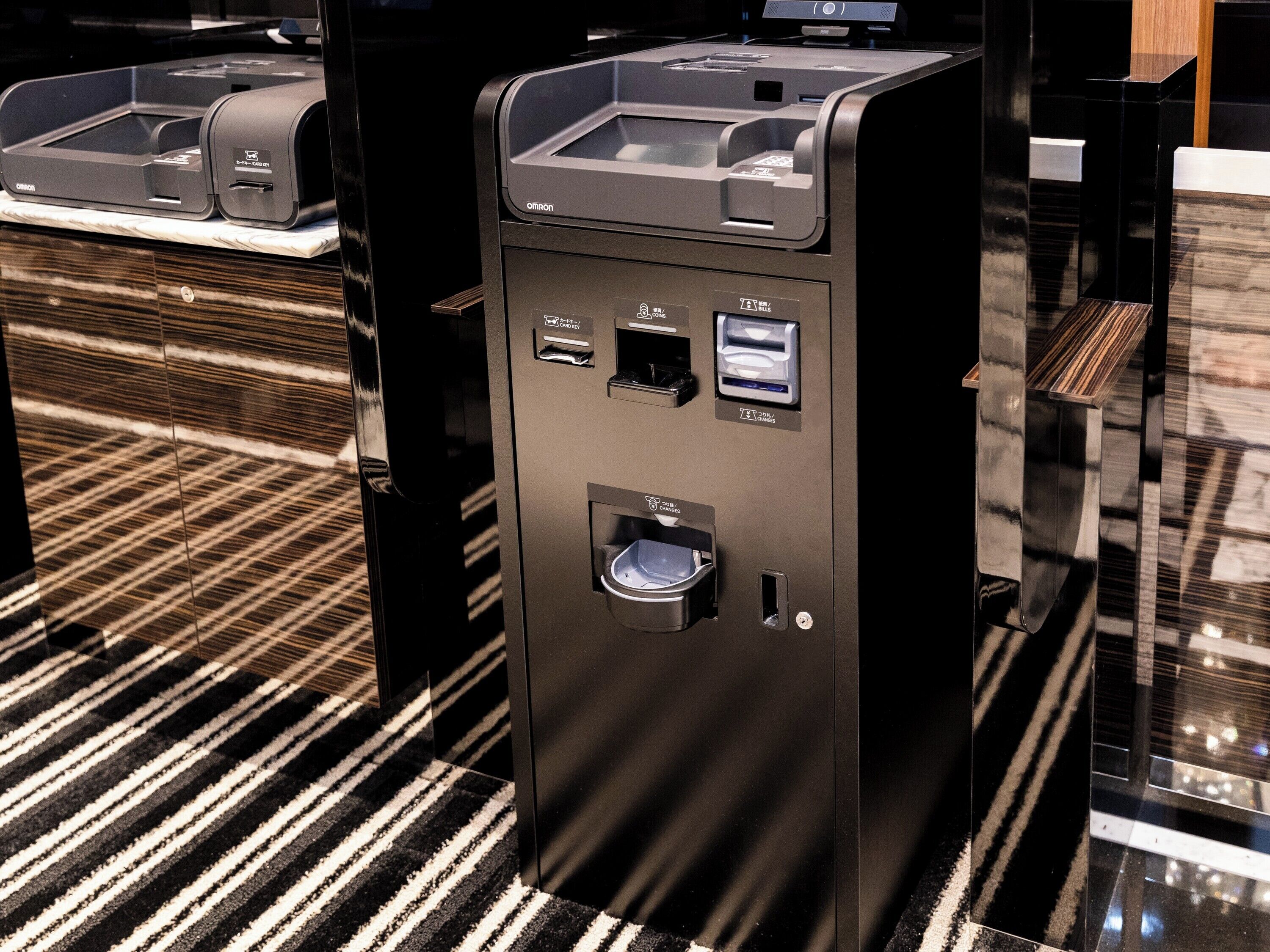 Mostrador para check-in y check-out