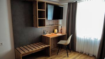 Desk, iron/ironing board, free WiFi, bed sheets