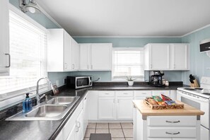 Fridge, microwave, oven, stovetop - Pet-Friendly Bungalow | Grill + Fire Pit! (Indianapolis)