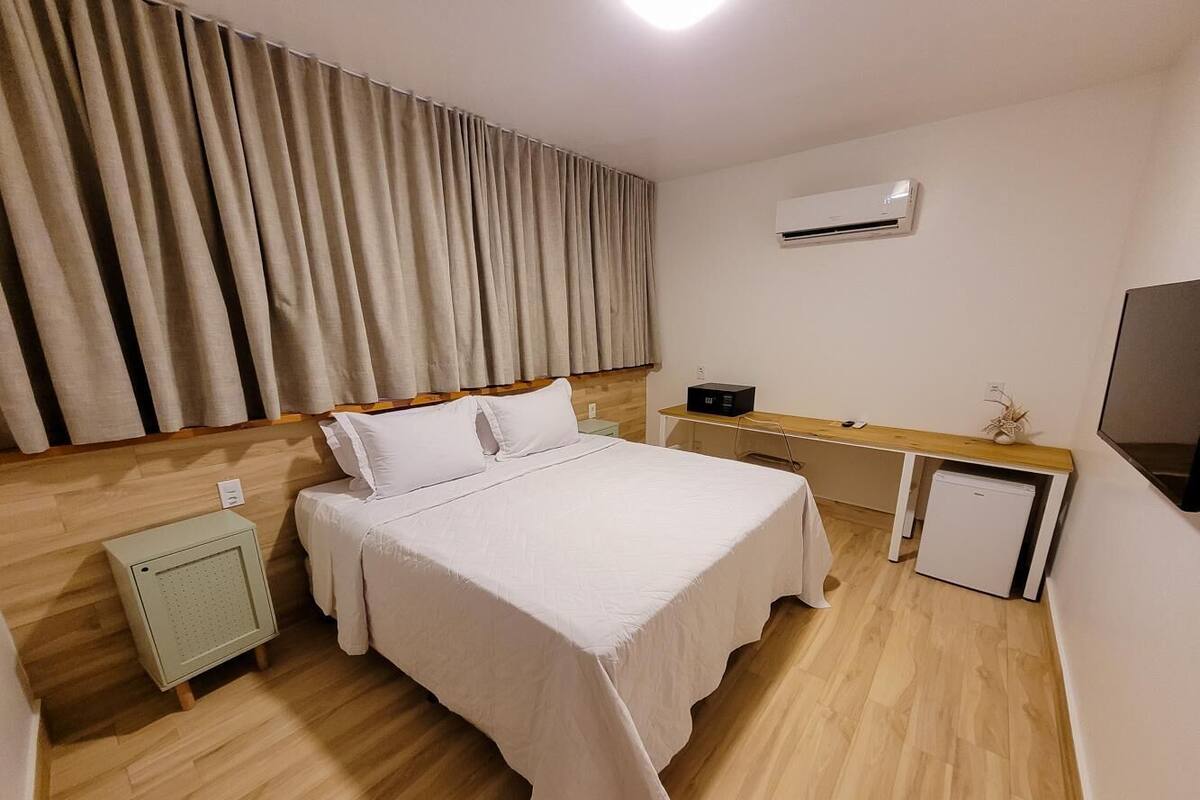 In-room safe, blackout curtains, bed sheets
