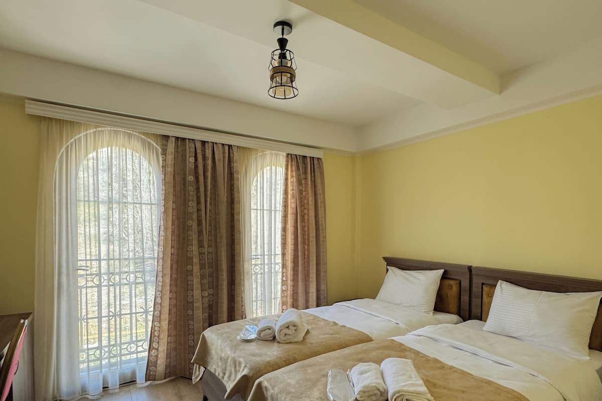 Camera Standard con 2 letti singoli | Con stile personalizzato, con arredamento individuale, una scrivania