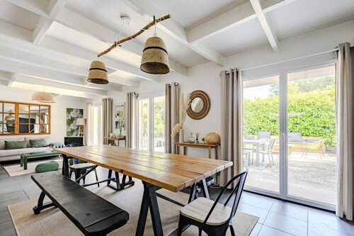 Maison familiale avec spa à 2pas du lac,gde Escour