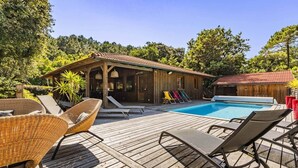 Una piscina riscaldata