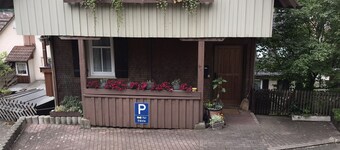 Retro Ferienwohnung mit Schlossblick im Nordschwarzwald - Biker Willkommen!