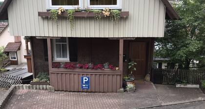 Retro Ferienwohnung mit Schlossblick im Nordschwarzwald - Biker Willkommen!