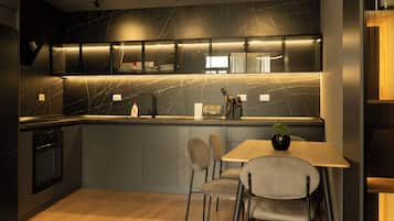 Appartamento, 1 camera da letto | Cucina privata | Frigorifero, forno, piano cottura, bollitore elettrico