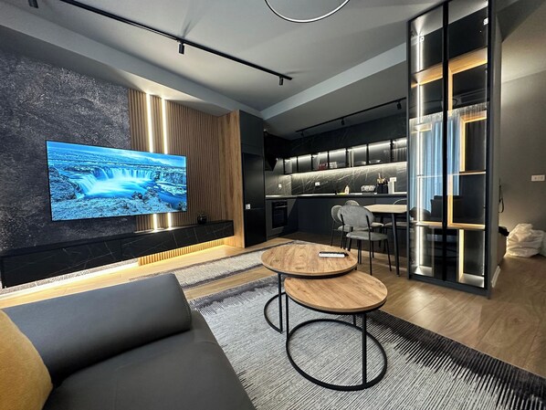Apartment, 1 Bedroom | Living area - Kalpazo Lakescape Tirana (Tirana)